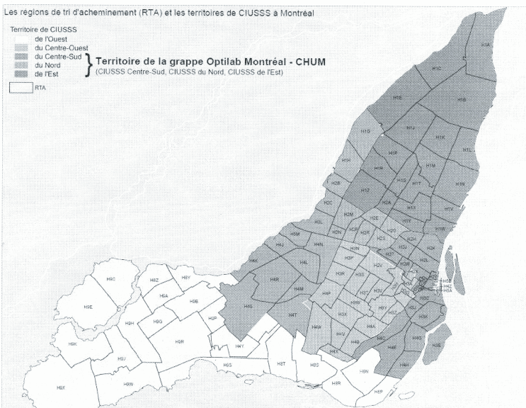 Carte des zones admissibles Optilab HMR